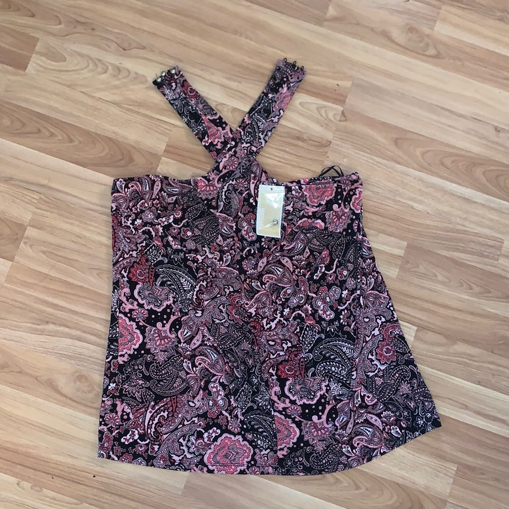 Michael Kors | Paisley Print Halter Neck Top Size Large